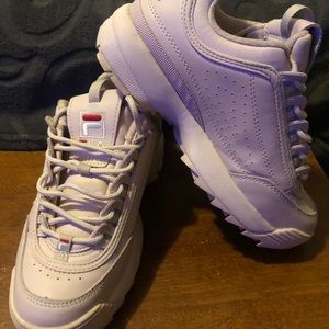 Soft pink fila size 6w